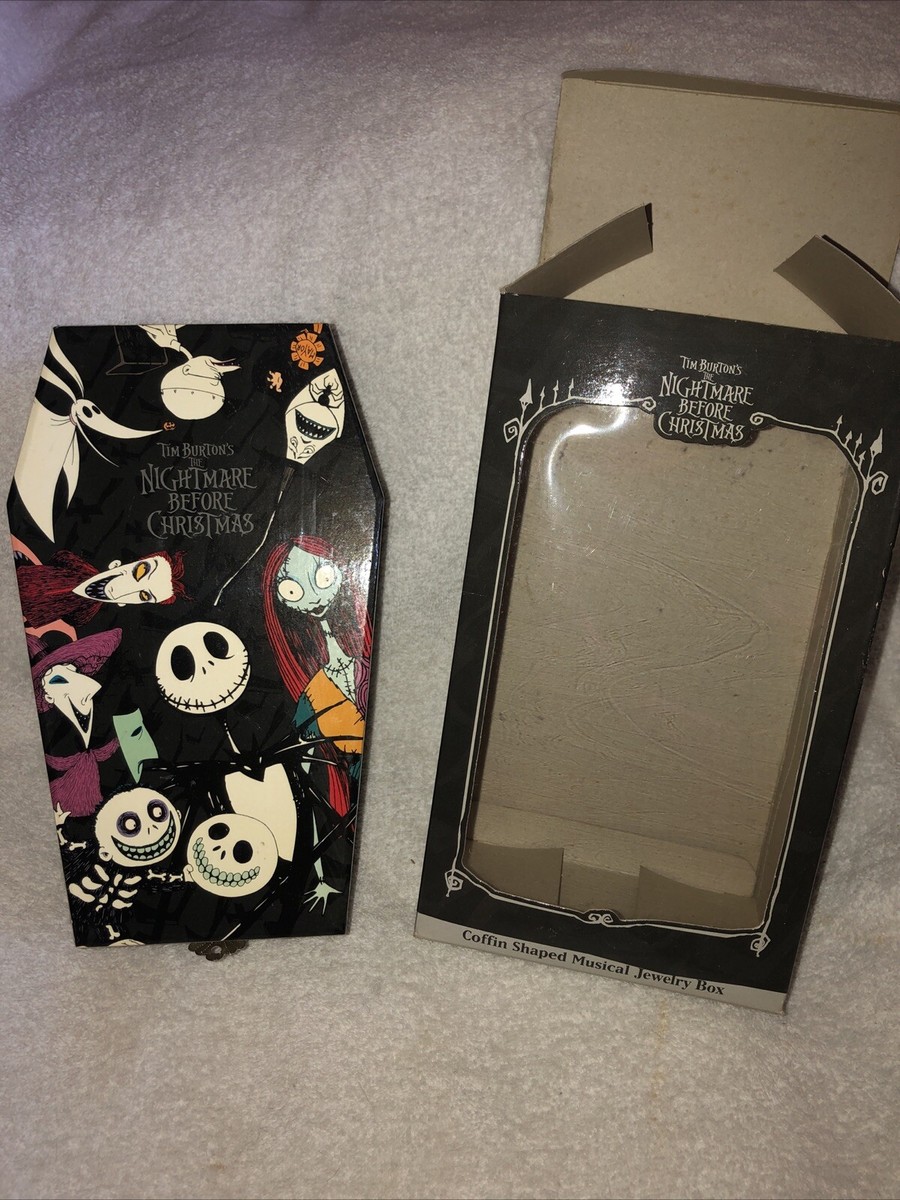 Vintage The Nightmare Before Christmas Coffin Musical Jewelry Box