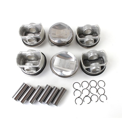 6PCS Pistons & Rings Kit Fits VW AUDI 3.0T A4 A5 A6 A7 A8 Q7 84.51mm 06E107065DM - Picture 2 of 4