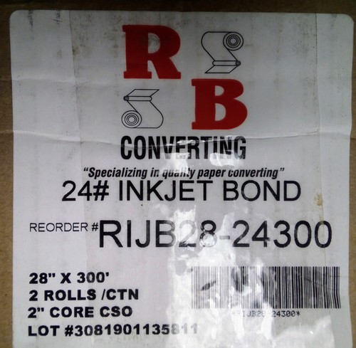 RB Converting 24# Inkjet Bond  RIJB28-24300