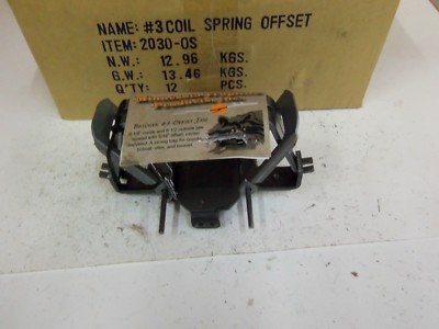 12 Bridger #3 Offset Jaw Coil Spring Traps Beaver Coyote Bobcat Trapping 6 1/2''