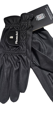 Roeckl Roeck-Grip Pro Riding Gloves - Black Unisex 10.5 Touchscreen compatible - Picture 2 of 4