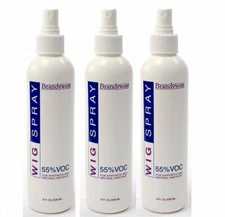 Brandywine Wig Spray Non Aerosol  For Wigs Wig 3 Pcs 8oz Bottle  Free Brush