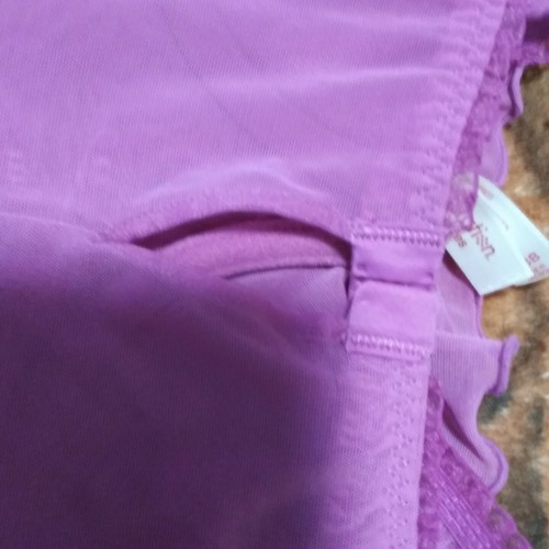 xhilaration Intimates Lingerie 36B Bustier Babydoll dress Pink Purple hearts 💕 - Picture 4 of 10