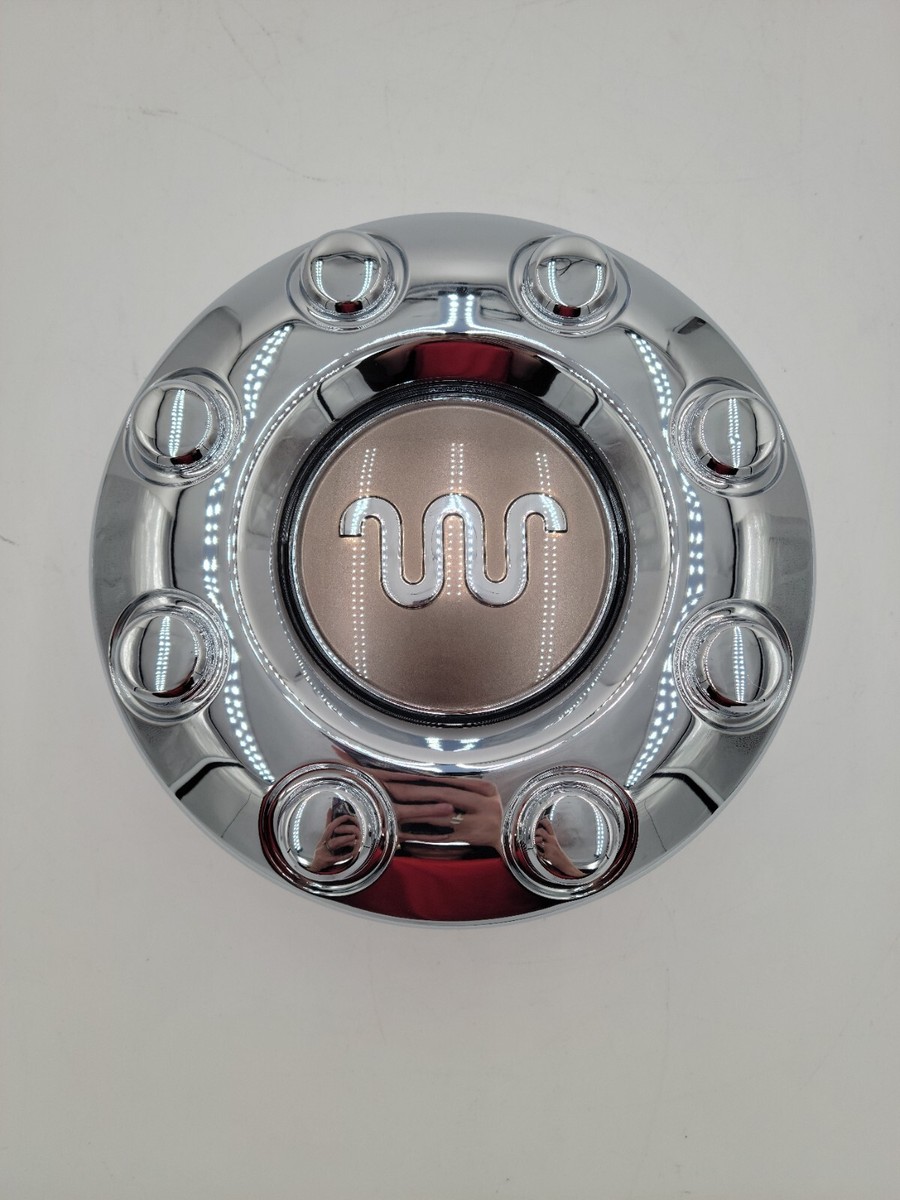 OEM 2015-2016 King Ranch Chrome and Brown Rear 8 Lug Center Cap