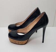 GIUSEPPE ZANOTTI TAGLIA 4,5UK EUR37,5 LINEA DONNA SCARPE PLATEAU TACCO A SPILLO NERE