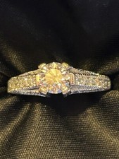 .65ct Round Cut Diamond Engagement Ring 14k White Gold Size 5 1/2