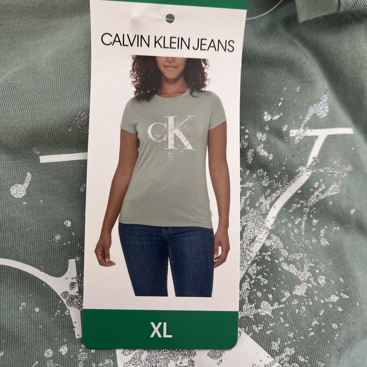 【CK JEAN】Women's Logo Baby Crop T-shirt★送料・関税込★ Calvin Klein Jeans Ladies Logo Soft Short Sleeve Tee T-Shirt