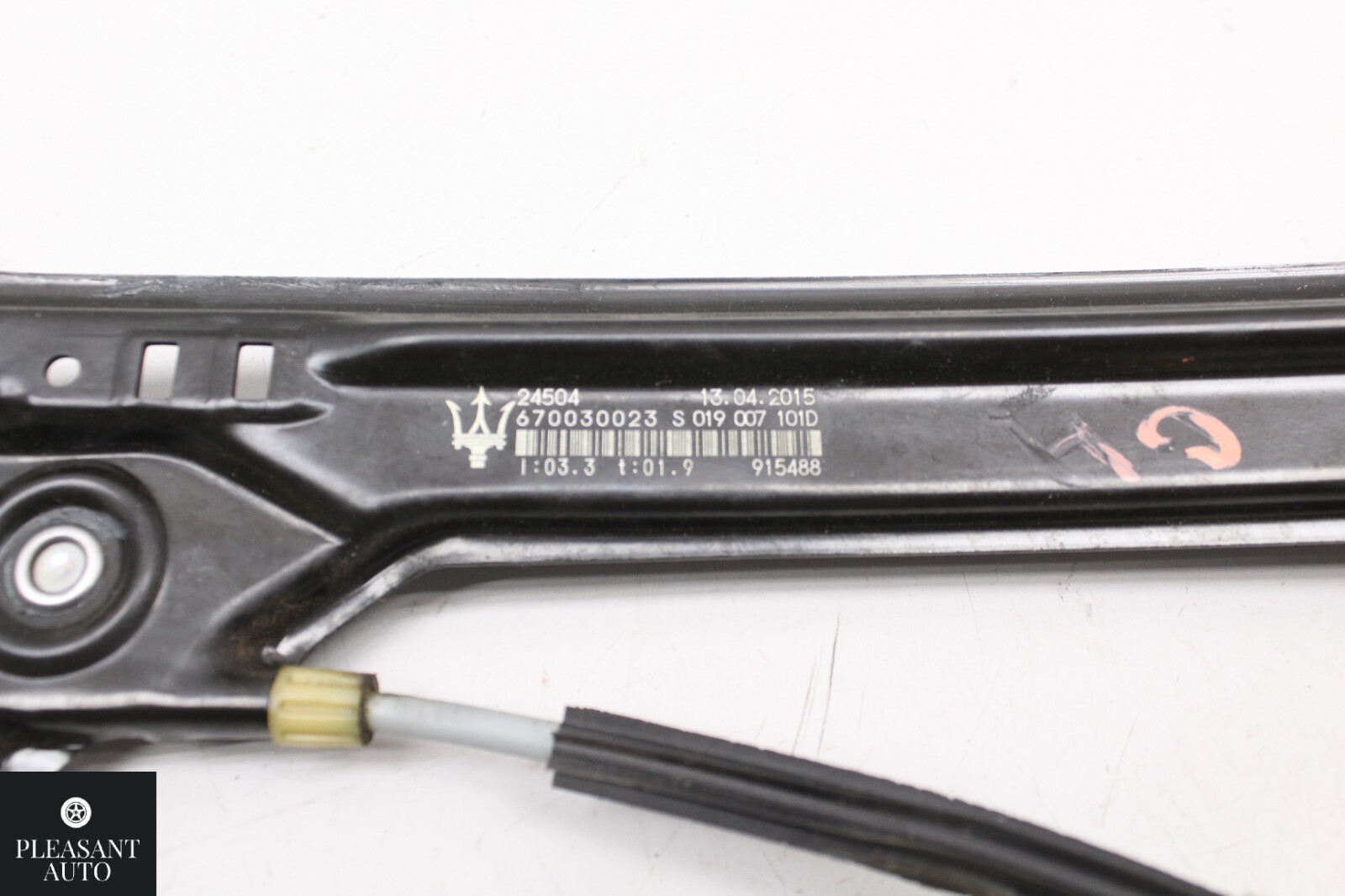 2014 - 2017 MASERATI GHIBLI REAR LEFT DOOR WINDOW REGULATOR MOTOR 670030023 OEM