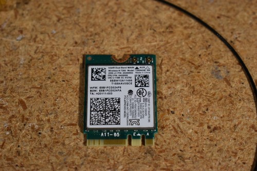 Intel Wireless-AC 7260 + Antenna Cable for HP ProDesk 400 G3 EliteDesk 800 Mini - Picture 2 of 8