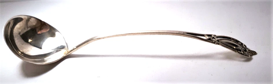 Antique Rogers Lunt Bowlen Sterling Silver Sauce or Cream Ladle Spoon 1908