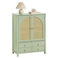 Sobuy KüChenschrank Sideboard M. Gitteroptik-TüRen Schuhschrank Buffet FSB72-GR