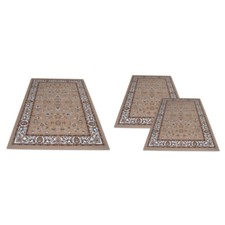 Tris Tappeti camera da letto PALACE classico dis 2079 Beige