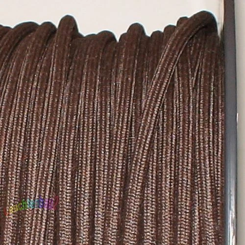 Baumwollkabel, Textilkabel, rund, braun, 2x0,75mm², 2 x 0,75mm² - Afbeelding 1 van 2