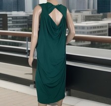 Lane Bryant Dress Women Sz 22 Control Tech Clinched Sides Sleeveless Green NWT