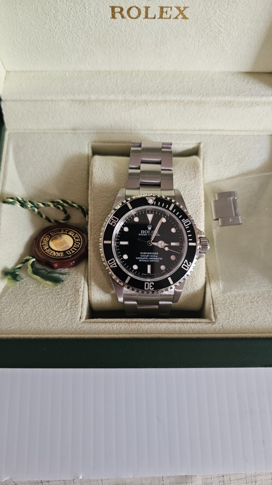 ROLEX SUBMARINER NO DATE 14060M 4-LINE BLACK DIAL STEEL 40MM