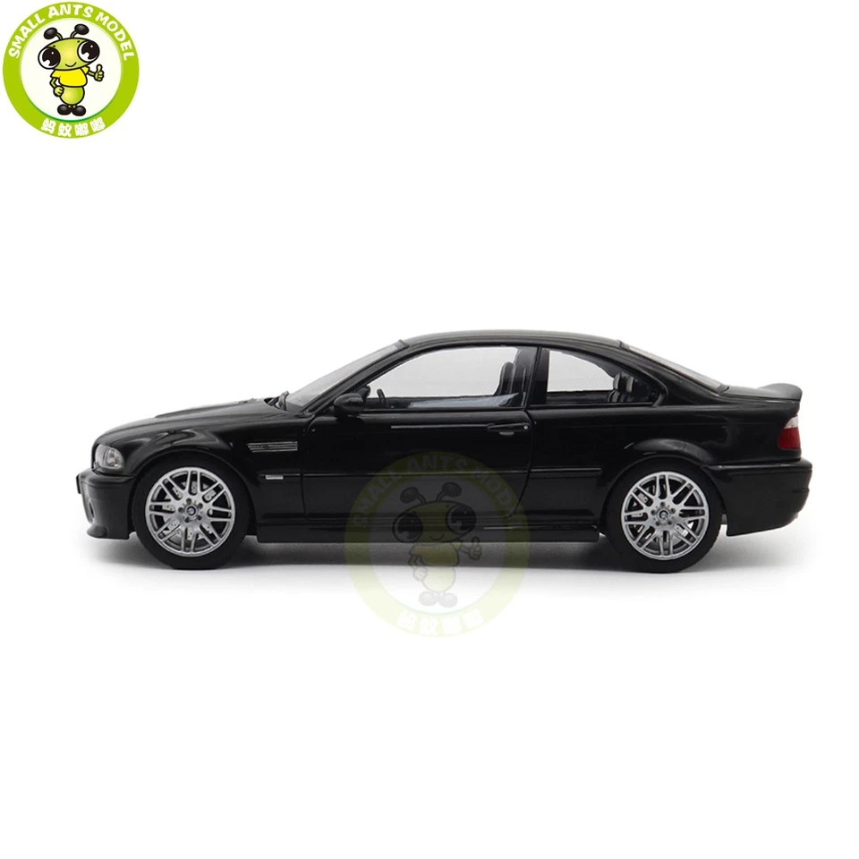 1/18 BMW M3 CSL 2003 E46 Norev 183017 Saphire Black Diecast Model Car Foto 3 de 4
