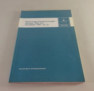 Werkstatthandbuch Mercedes Benz R107 W124 W126 W201 Neuerungen ab 1986 / 1987 - Bild 1 von 4