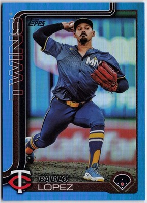 2025 Topps #662 Pablo López Blue Holo Foil #/150