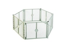 Portable Play Area, Plastic, Light Gray, 26 in H Dimensions