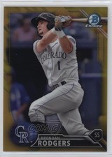 2016 Bowman Draft Chrome Top Prospects Gold Refractor 45/50 Brendan Rodgers 5i2