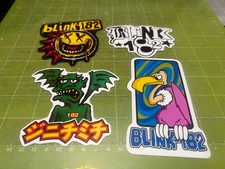 Blink-182 - Set of 4 Vintage Reproduction Stickers