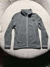The North Face Jacket Womens Medium Gray Fleece Full Zip Outdoors Layering