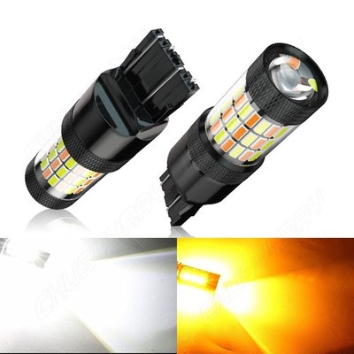 7443 Switchback LED Front Turn Signal Lights DRL Anti Hyper Flash Canbus