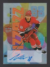 Martin Necas 2021-22 Fleer Ultra Pizzazz Auto SP #PZ-22 Colorado Avalanche