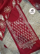 Indian Suit Red Punjabi Salwar Kameez Women Wedding Partywear Kurta Dupatta Dres