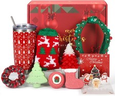 Christmas Gifts for Women, Relaxing Spa Gift Basket Holiday Self Care Package, 