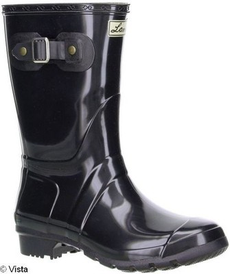 G&G Damen Gummistiefel Regenstiefel PVC wasserdicht schwarz Lampo Größe 36 41
