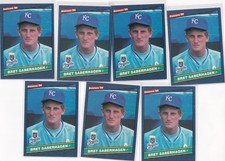 1986 DONRUSS BRET SABERHAGEN #100 * ROYALS * 7 CARD LOT * BREAK FACTORY SETS