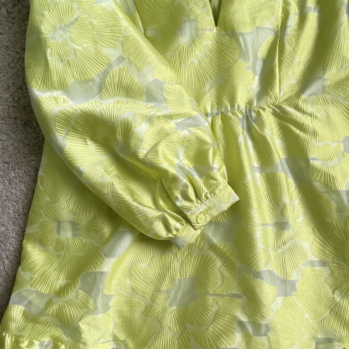 Tuckernuck Citron Yellow Fil Coupe Palmerston Mini Dress | eBay