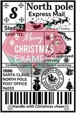 Christmas Shipping Label Stickers for Kids Presents/GiftBoxes Novelty Decoration