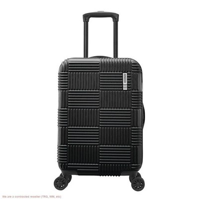 American Tourister NXT Hardside Large Checked Spinner Suitcase - Blackout