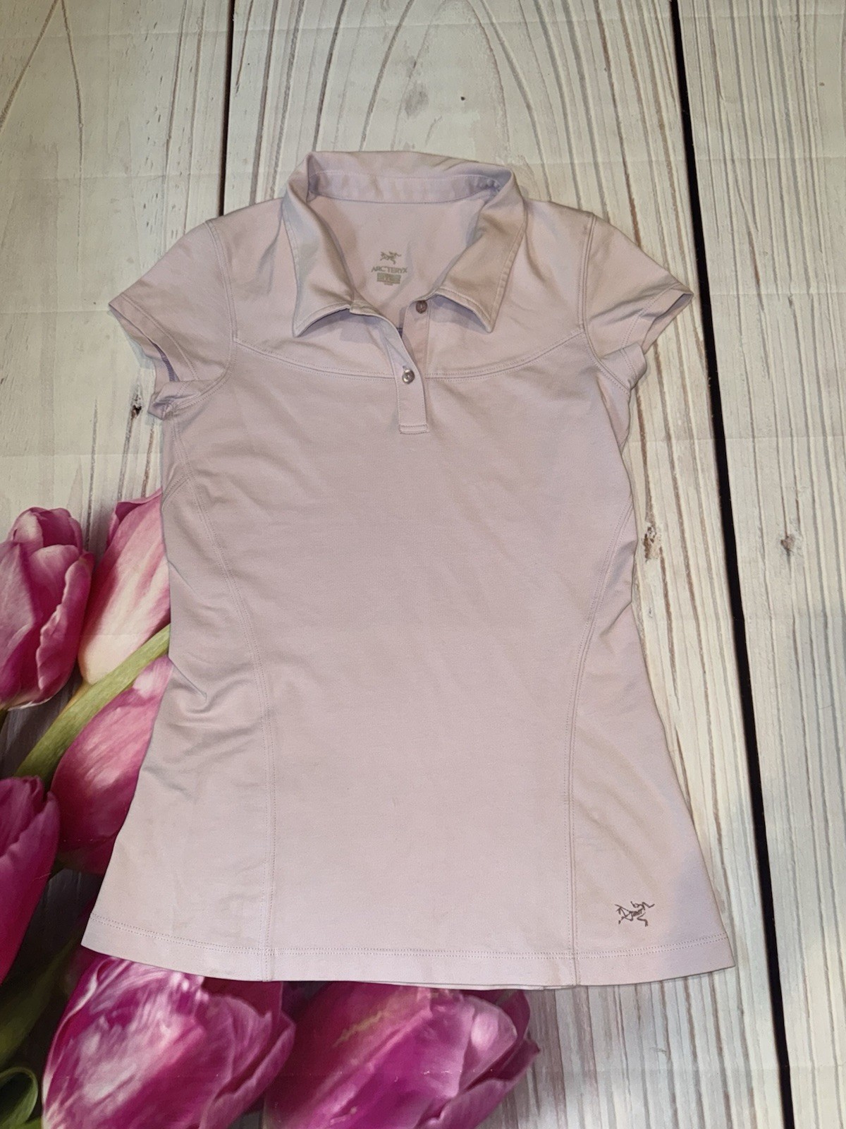 ARC'TERYX Polo ARCTERYX outdoor manica corta donna taglia small viola lilla