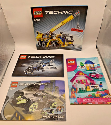 Lego Assembly Instruction Booklets Set of 4