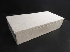 Midcentury Bitossi Flavia Italian Pottery Box Memphis Post Modern Textured White