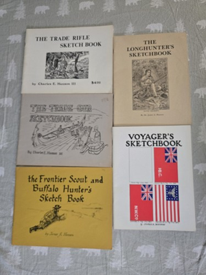 #ad 5 Vintage Historical Sketchbook By Charles E. Hanson III amp; James A. Hanson $50.00