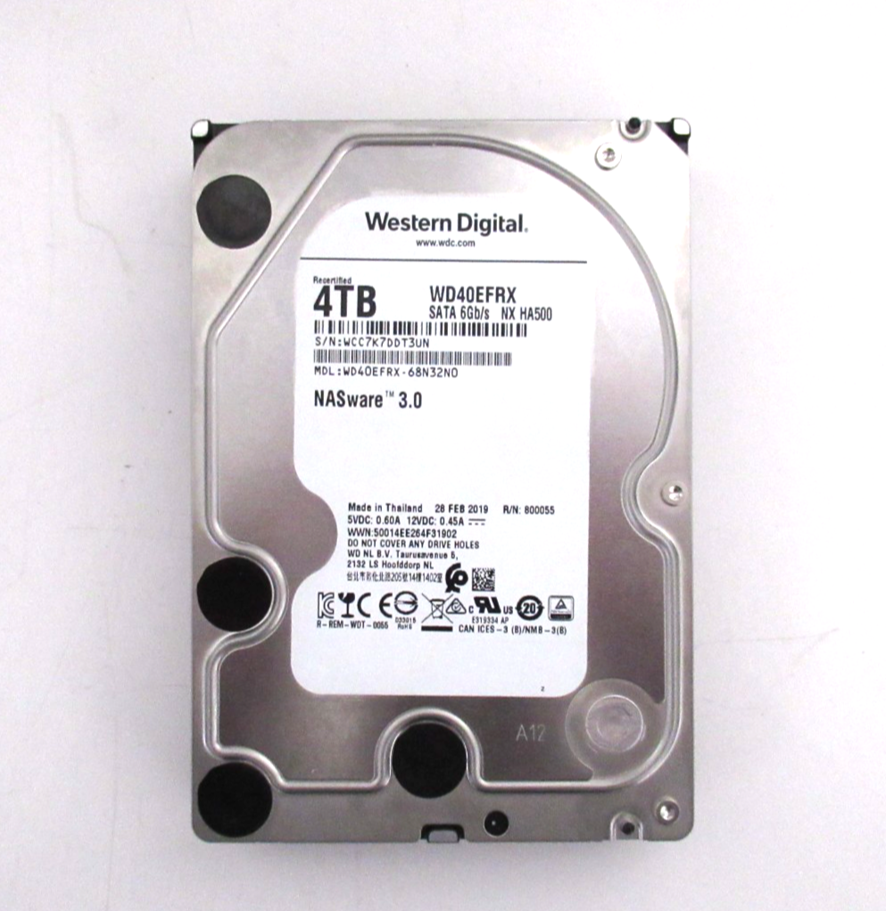4TB SATA-3 3.5"" 5400RPM 6Gb/s HDD - WD40EFRX
