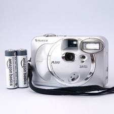 Fujifilm FinePix A200 2.0MP Digital Camera Silver Y2k Tested No Memory Card