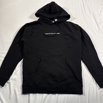Inside We re All The Same  Were Not Really Strangers  Hoodie Black Small NWT