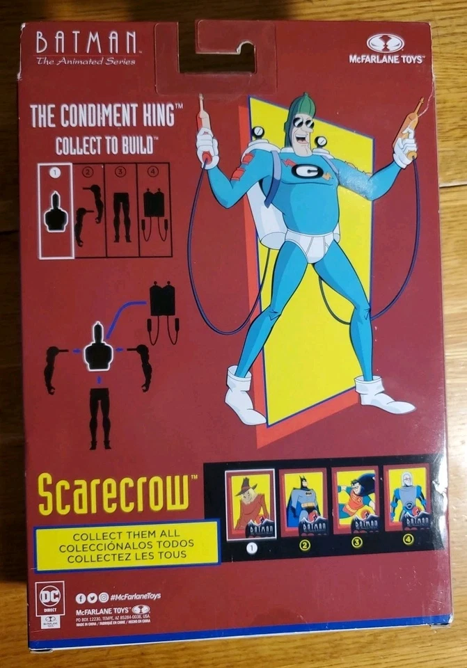 Figura de acción McFarlane Toys DC Comics Batman - The Animated Series Scarecrow 6" Foto 3 de 4