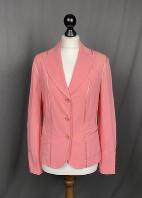 Moschino Cheap n Chik Damen Rosa Blazer Jacke Größe UK 14 US 12
