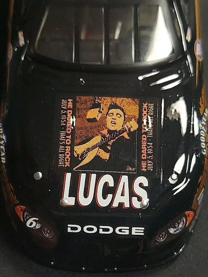 2004 1/64 Elvis PRESLEY  HE DARED TO ROCK NASCAR AWESOME BILL ELLIOTT  #6 LUCAS - Image 3 of 4