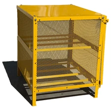 Propane Tank Cage | Gas Cylinder Cabinet - ASSEMBLED - Sandbaggy