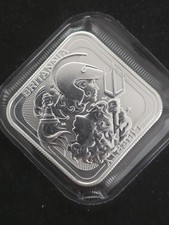 Royal Mint Silver Britannia and Liberty - 1oz Square bar ORIGINAL MINT PACKAGING
