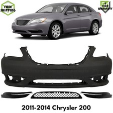Front Bumper Cover Primed Plastic Fog Lights Cover For 2011-2014 Chrysler 200 Front Bumper Cover Primed Plastic Fog Lights Cover For 2011-2014 Chrysler 200