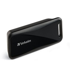 Verbatim USB C Pocket Card Reader 0.6" x 3" x 1.3", black