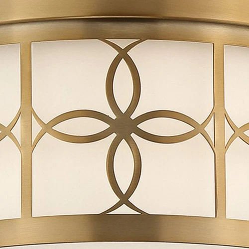 Crystorama Anniversary 13 1/2" Wide Vibrant Gold Drum Ceiling Light - Picture 4 of 5